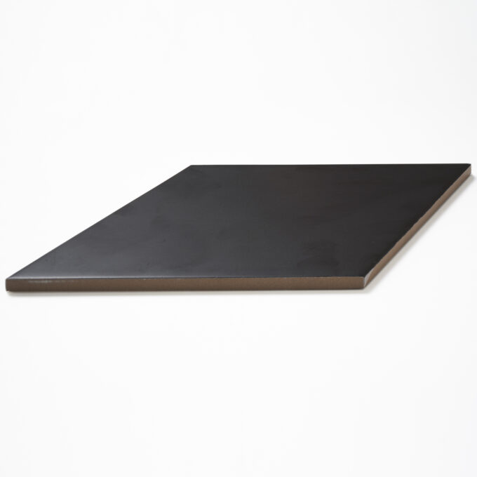 Flow 7.5" x 13" Harlequin Black Matte Porcelain Tile - Image 2