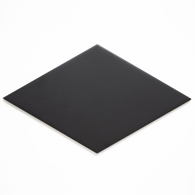 Flow 7.5" x 13" Harlequin Black Matte Porcelain Tile