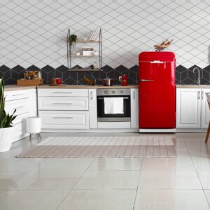 Flow 7.5" x 13" Harlequin White Matte Porcelain Tile - Image 2