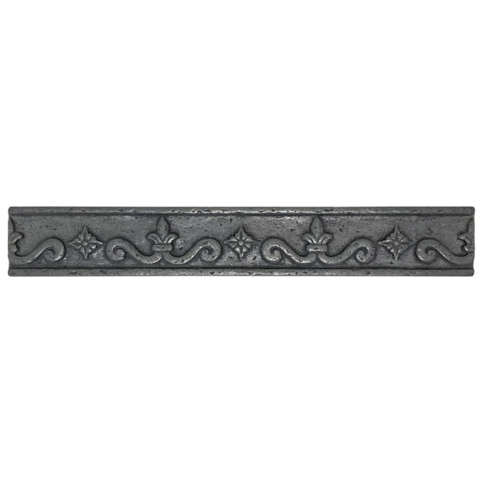 Artistry 1.25"x8" Silver Tile Border